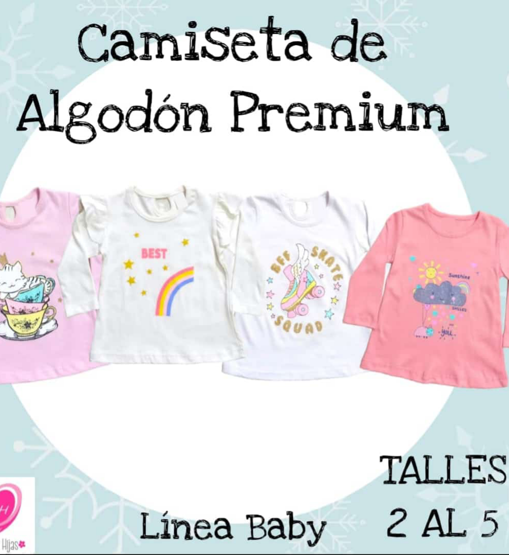 Camiseta algodón beba