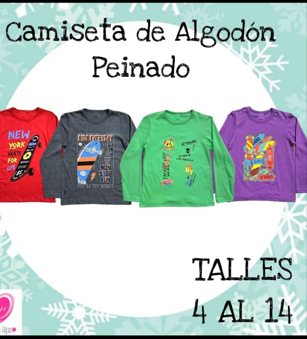 Camiseta de algodón nene